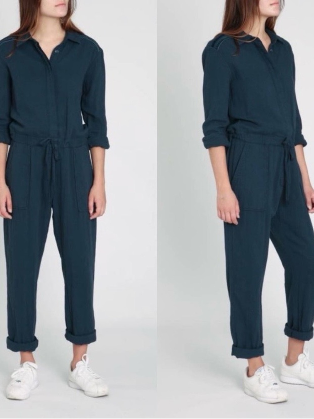 XIRENA Truitt Jumpsuit Button Front Utility
Coverall, Twill Black